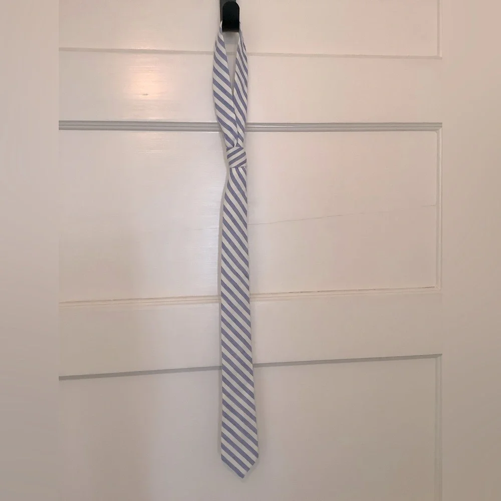 J Crew Crewcuts Teen Boys Blue & White Tie Length 52” Sizes 8-16
